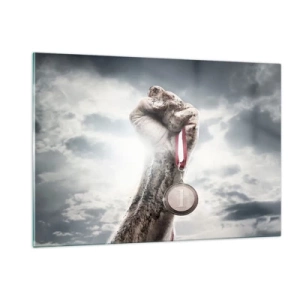 Glastavla - Bild på glas - Per aspera ad astra - 120x80 cm