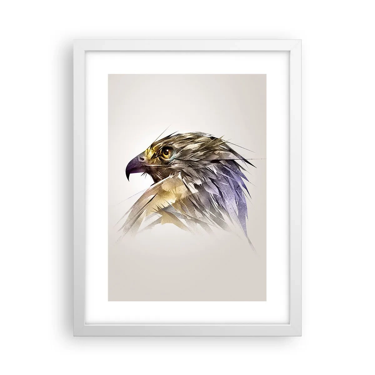 Affisch i vit ram - En kämpes porträtt - 30x40 cm