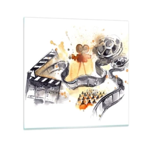 Glastavla - Bild på glas - I drömmarnas land - 60x60 cm