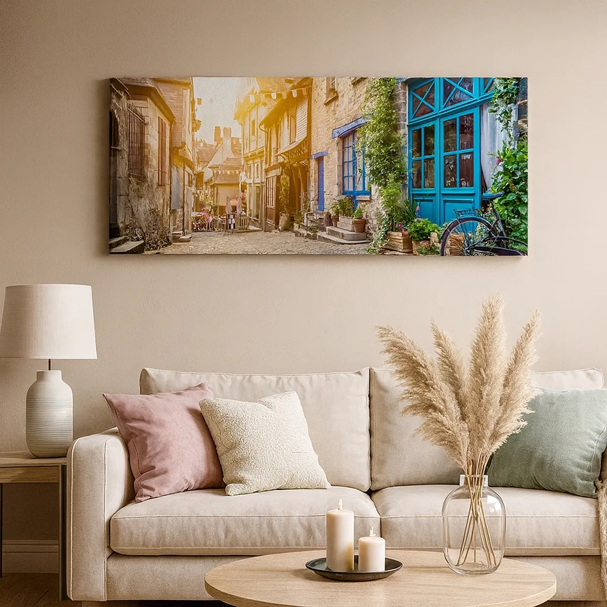 Canvastavla - Bild på duk - Stadens vita ande - 30x30 cm