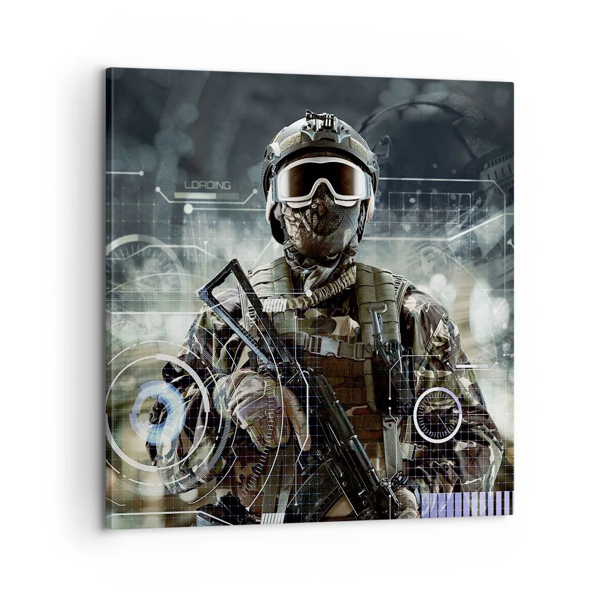 Canvastavla - Bild på duk - Makt - 60x60 cm