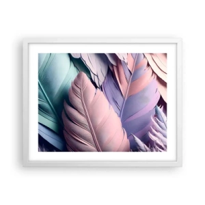 Affisch i vit ram - Fågelstil - 50x40 cm