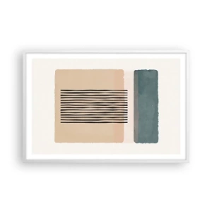 Affisch i vit ram - Allt väl - 91x61 cm