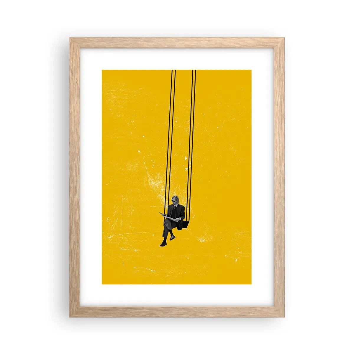 Affisch i ram av ljusek - En dag som alla andra - 30x40 cm