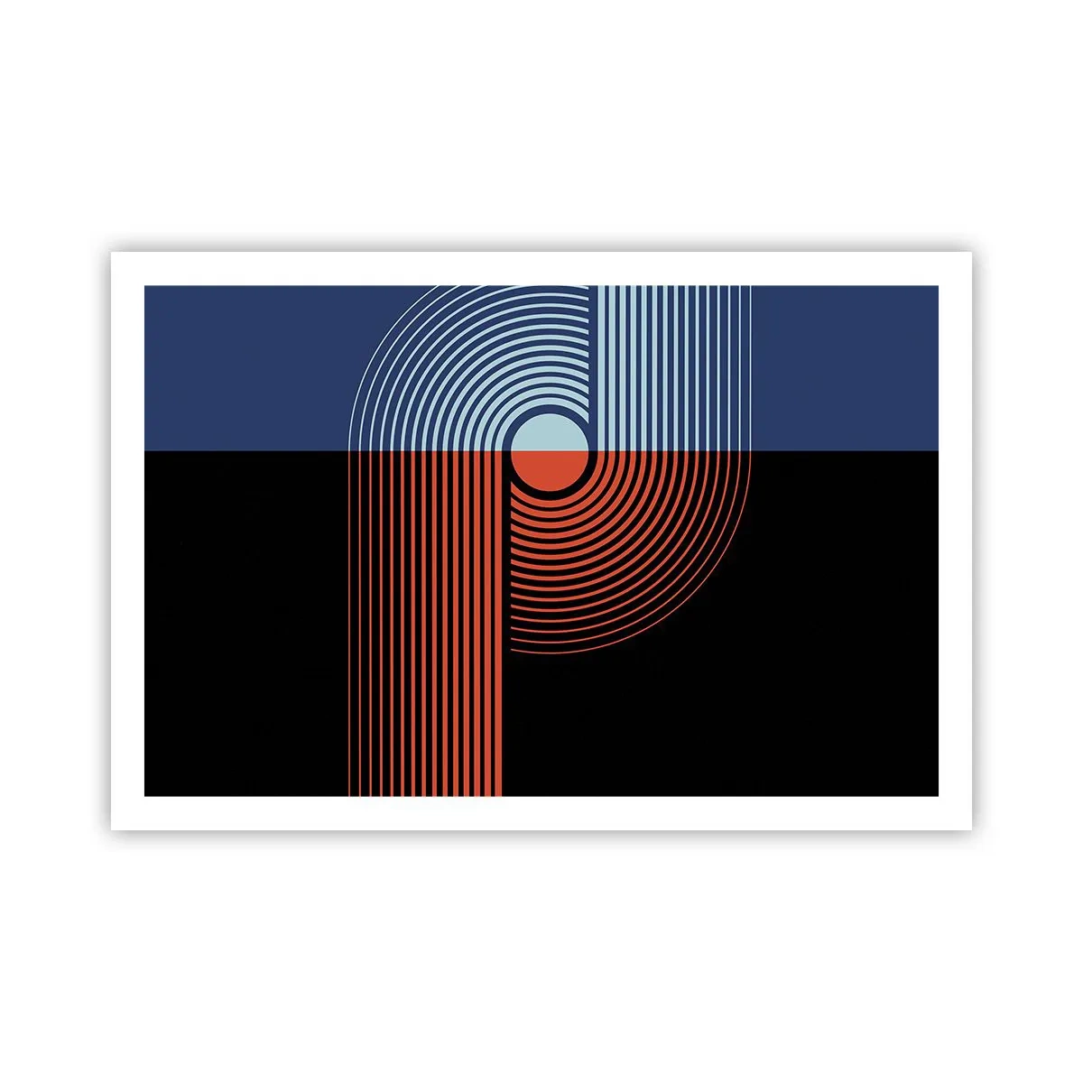 Affisch - I en geometrisk kläm - 91x61 cm
