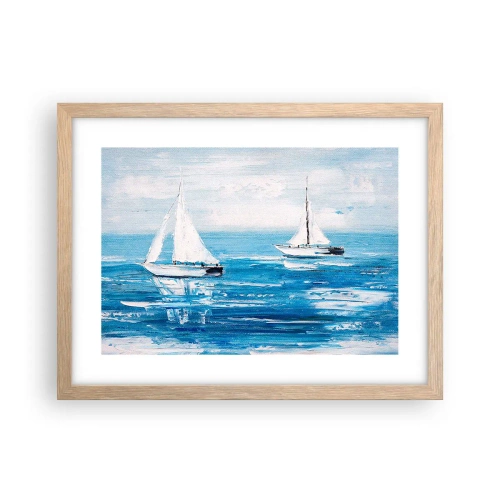 Affisch i ram av ljusek - Med en vän vid din sida - 40x30 cm