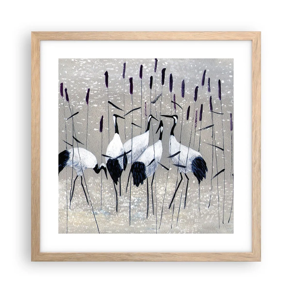 Affisch i ram av ljusek - Bland sina - 40x40 cm