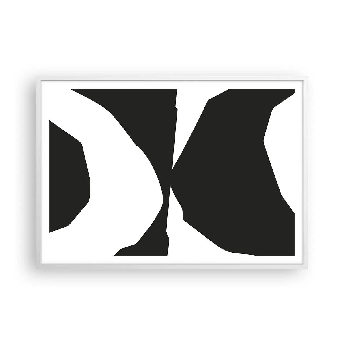 Affisch i vit ram - Positiv-negativ - 100x70 cm