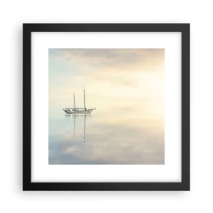 Affisch i svart ram - I ett hav av tystnad - 30x30 cm