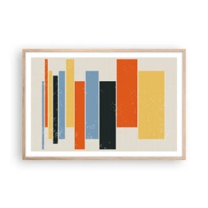 Affisch i ram av ljusek - Inspelning av musik - 91x61 cm