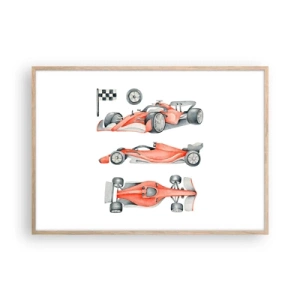 Affisch i ram av ljusek - Att komma ikapp en dröm - 100x70 cm