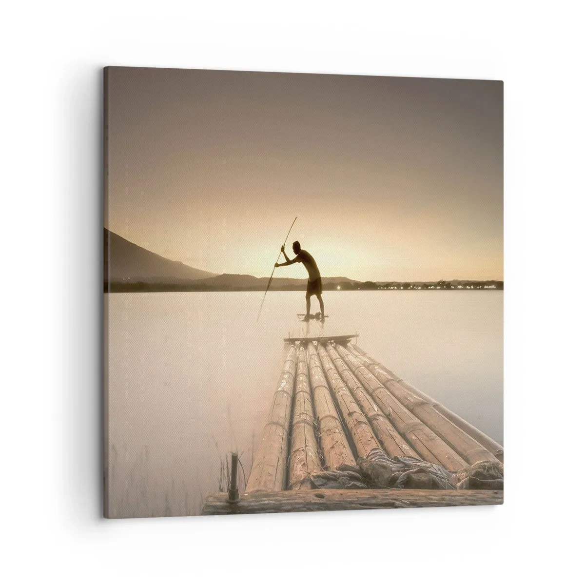 Canvastavla - Bild på duk - Före avkoppling - 50x50 cm