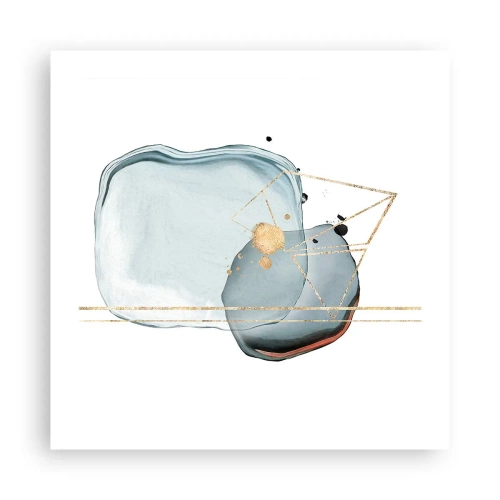 Affisch - En studie av droppar - 50x50 cm