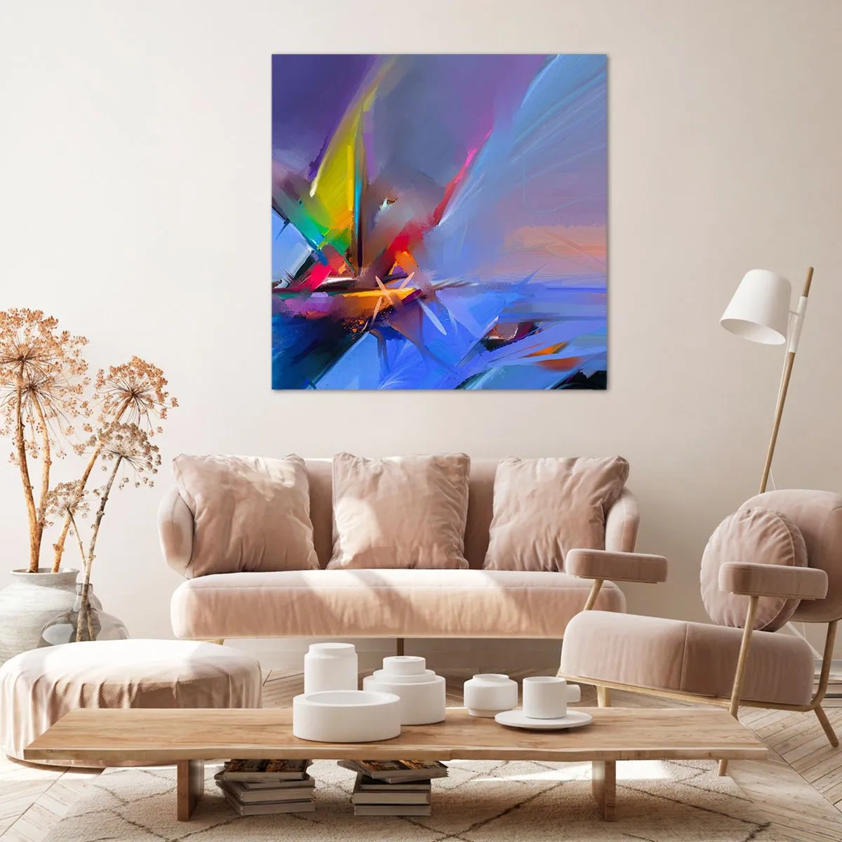Canvastavla - Bild på duk - Snabb som en fågel - 50x50 cm