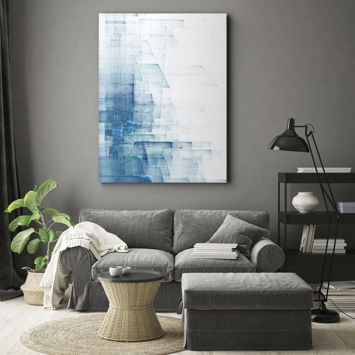Canvastavla - Bild på duk - Hur utrymmet blev till - 50x70 cm