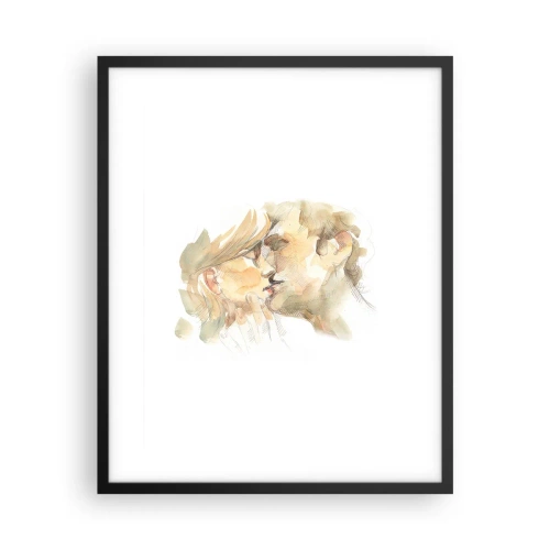 Affisch i svart ram - Upphittad hälft? - 40x50 cm