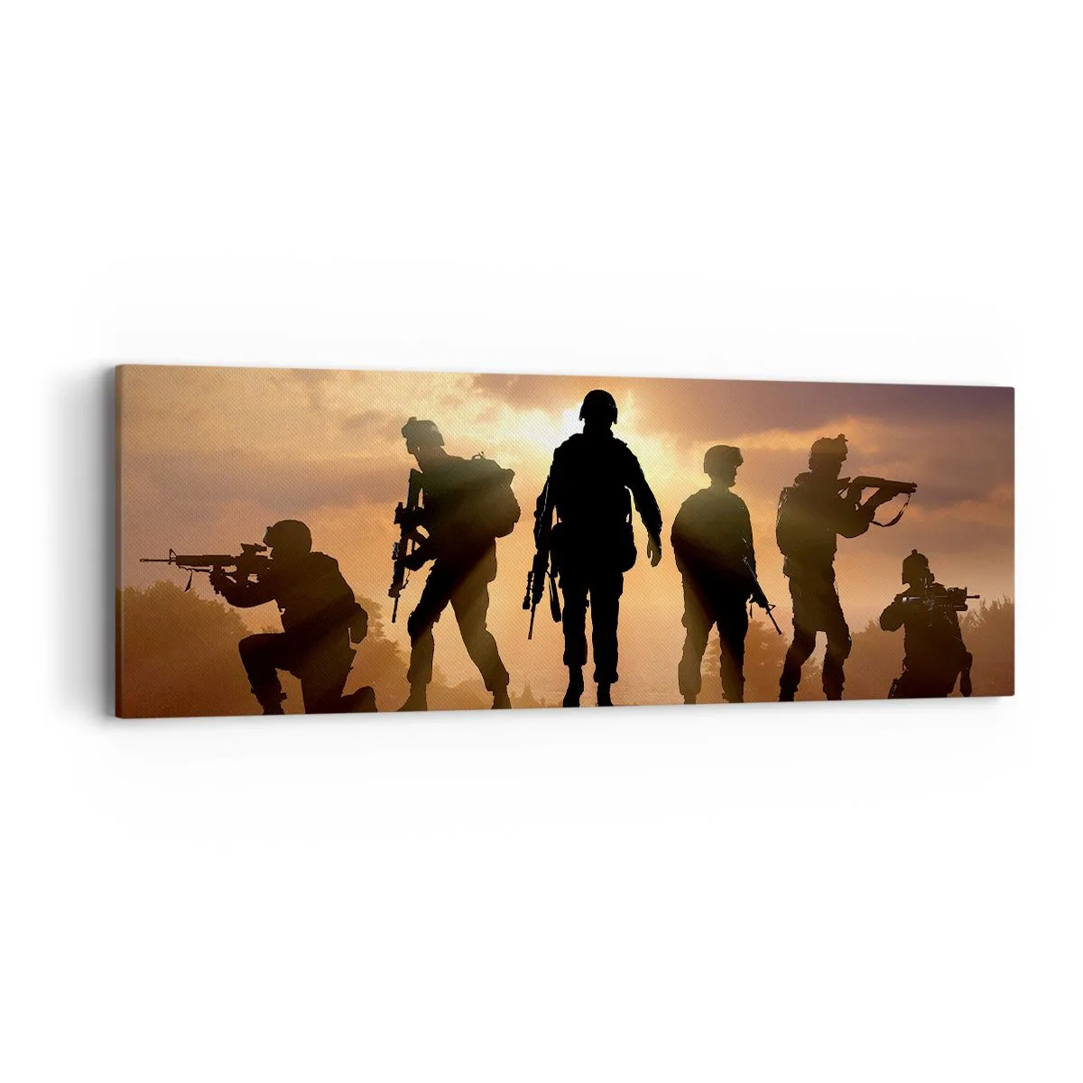 Canvastavla - Bild på duk - Brothers in arms - 90x30 cm
