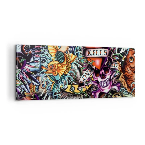 Canvastavla - Bild på duk - Tatuerarens dröm - 100x40 cm