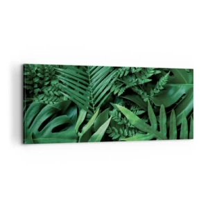 Canvastavla - Bild på duk - Omgärdade av grönskan - 100x40 cm
