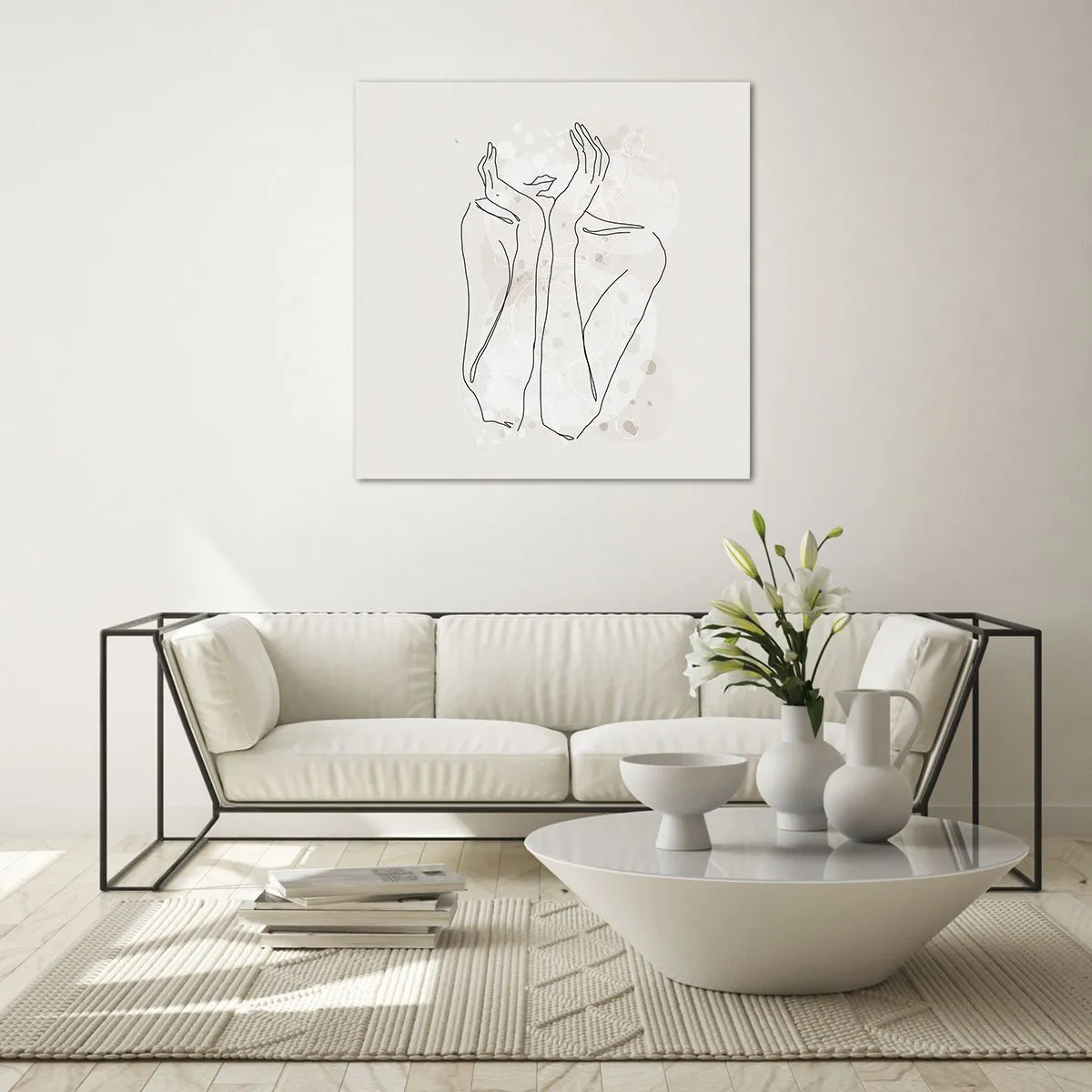 Glastavla - Bild på glas - Drömstund - 70x70 cm