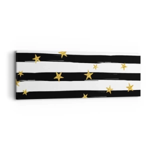 Canvastavla - Bild på duk - Alla är vi födda under lycklig stjärna - 90x30 cm