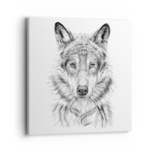 Canvastavla - Bild på duk - En född ledare - 40x40 cm