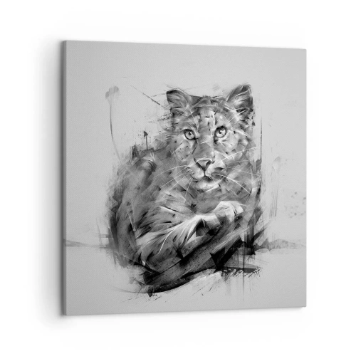 Canvastavla - Bild på duk - Ja, jag lyssnar noga - 50x50 cm