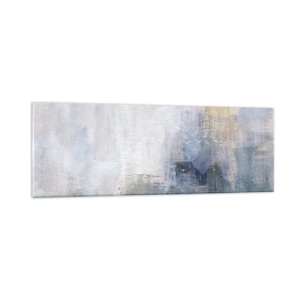 Glastavla - Bild på glas - Färgernas toner och ackord - 90x30 cm