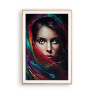 Affisch i ram av ljusek - Grönögd hemlighet - 61x91 cm