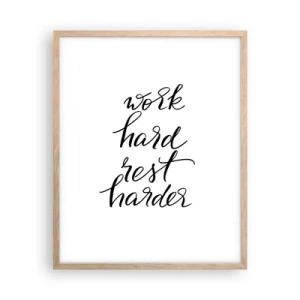 Affisch i ram av ljusek - Livsbalans - 40x50 cm