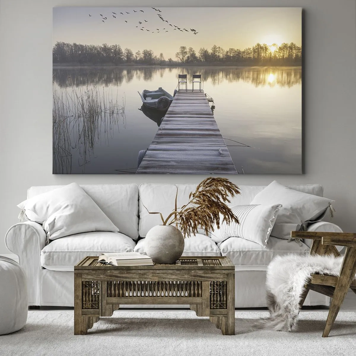 Canvastavla - Bild på duk - Kommer tillbaka om en viss tid - 100x70 cm