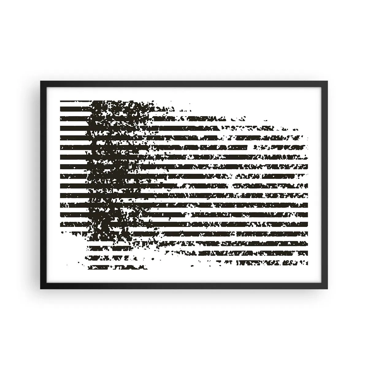 Affisch i svart ram - Rytm och brus - 70x50 cm