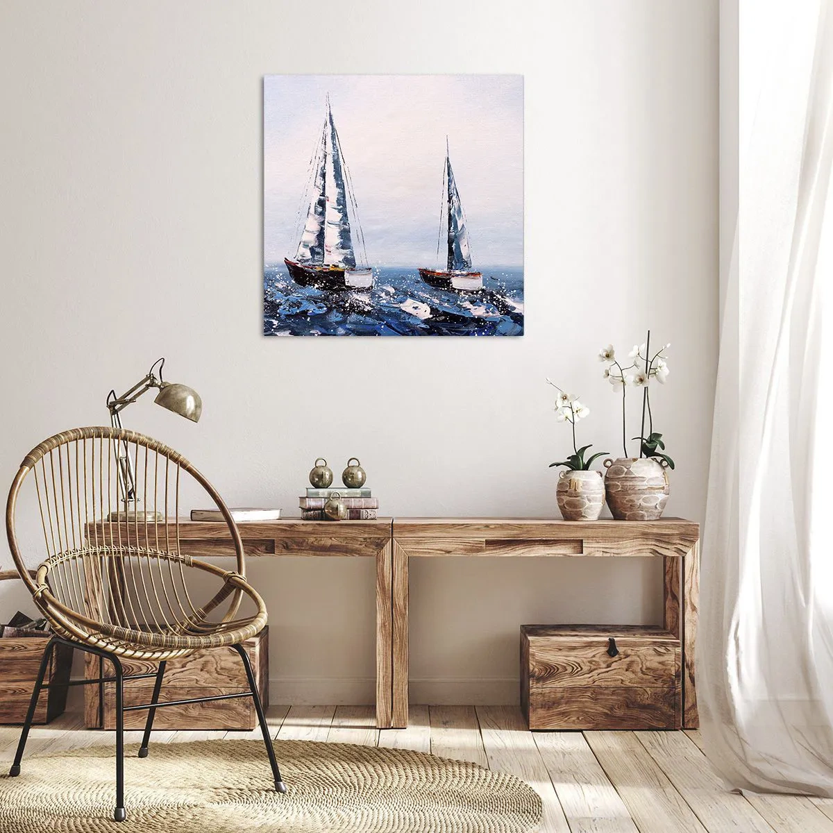 Canvastavla - Bild på duk - Vindens broderskap - 50x50 cm