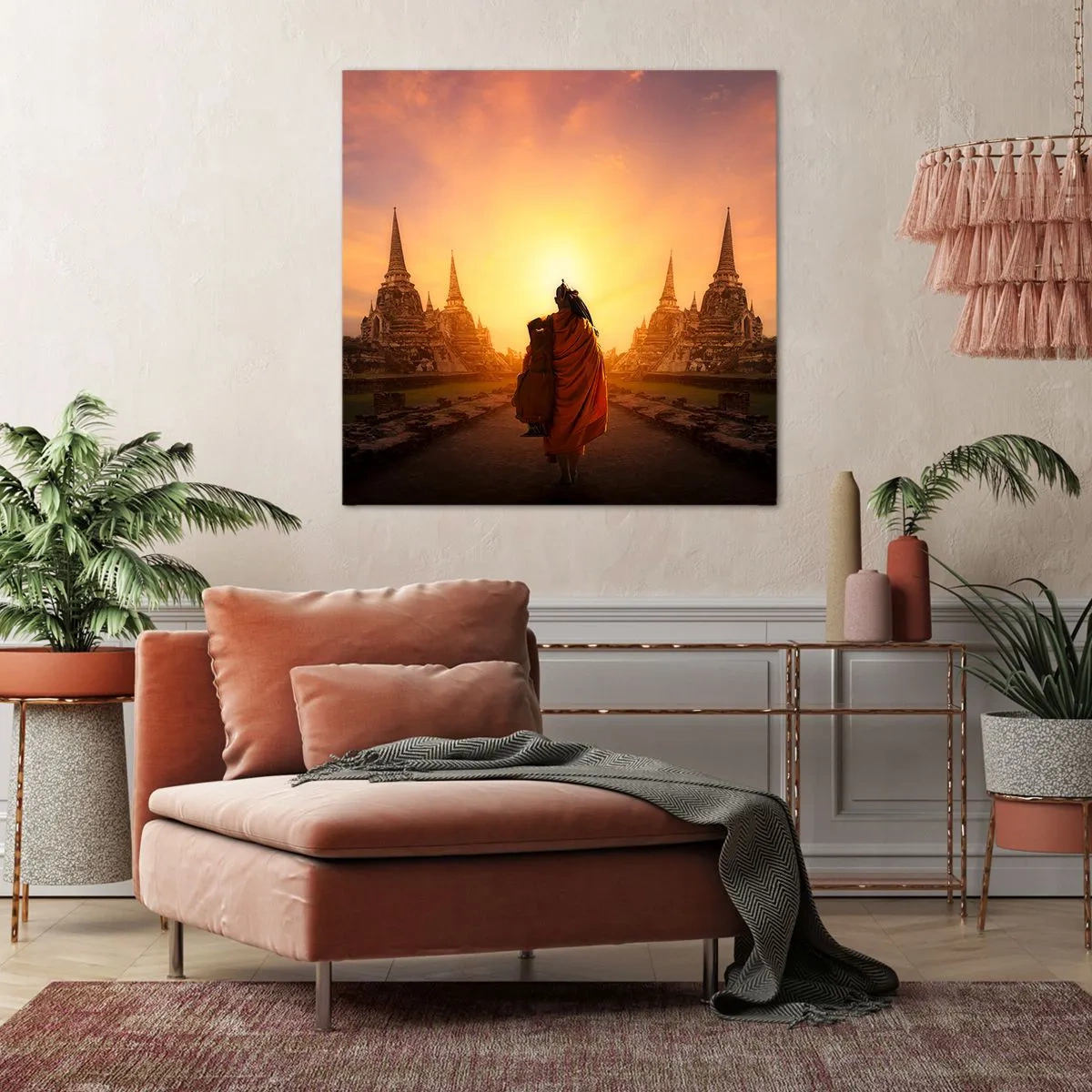 Canvastavla - Bild på duk - I lugn genom evigheten - 70x70 cm