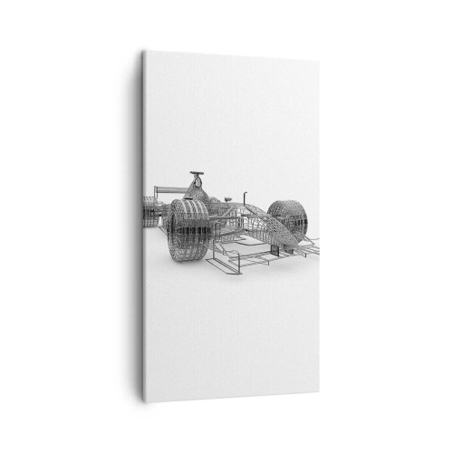 Canvastavla - Bild på duk - Perfekt konstruktion - hastighetens idé - 45x80 cm