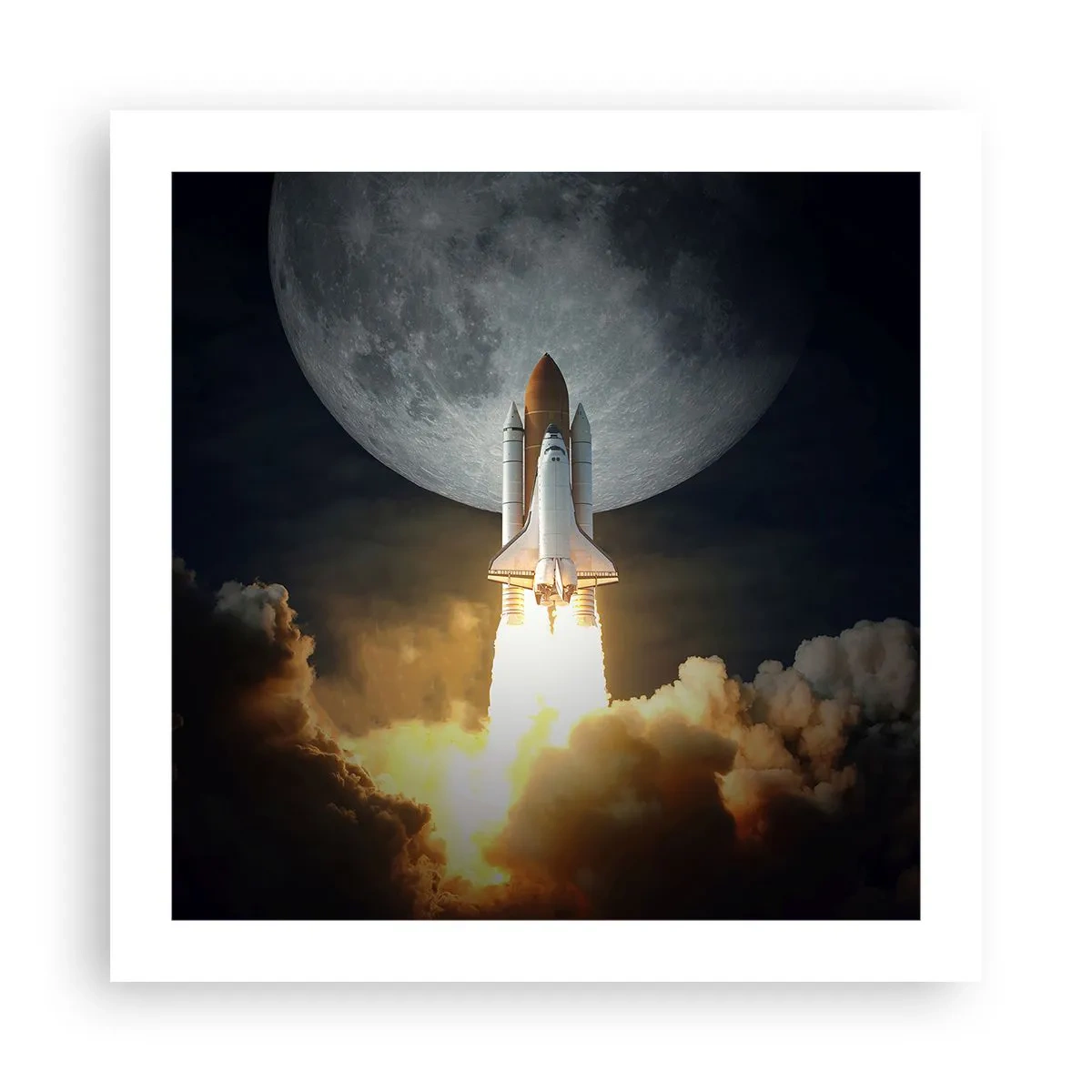 Affisch - Början på ett utomjordiskt äventyr - 50x50 cm