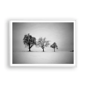 Affisch i vit ram - Vad drömmer de om? - 100x70 cm