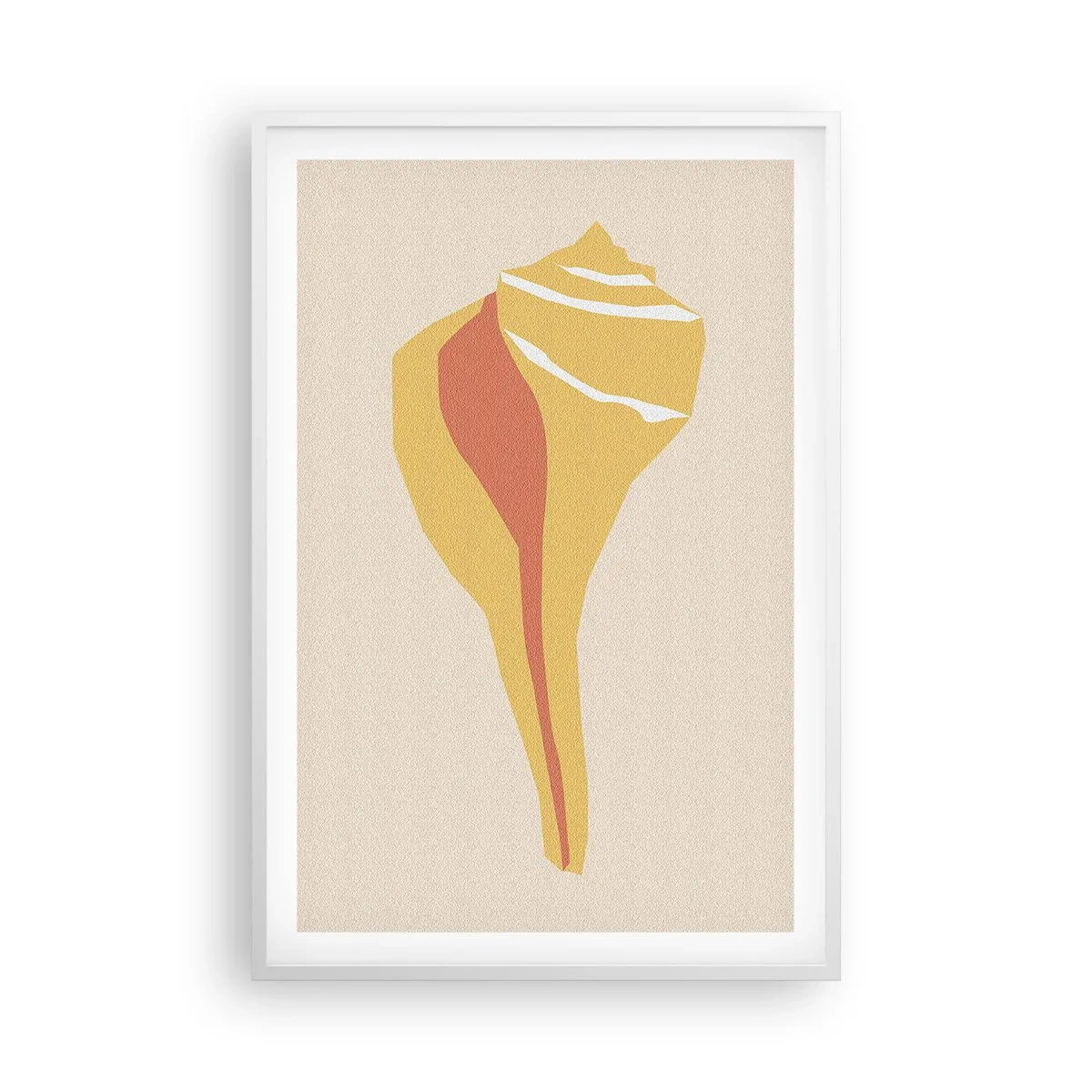 Affisch i vit ram - Organisk abstraktion - tillväxt - 61x91 cm