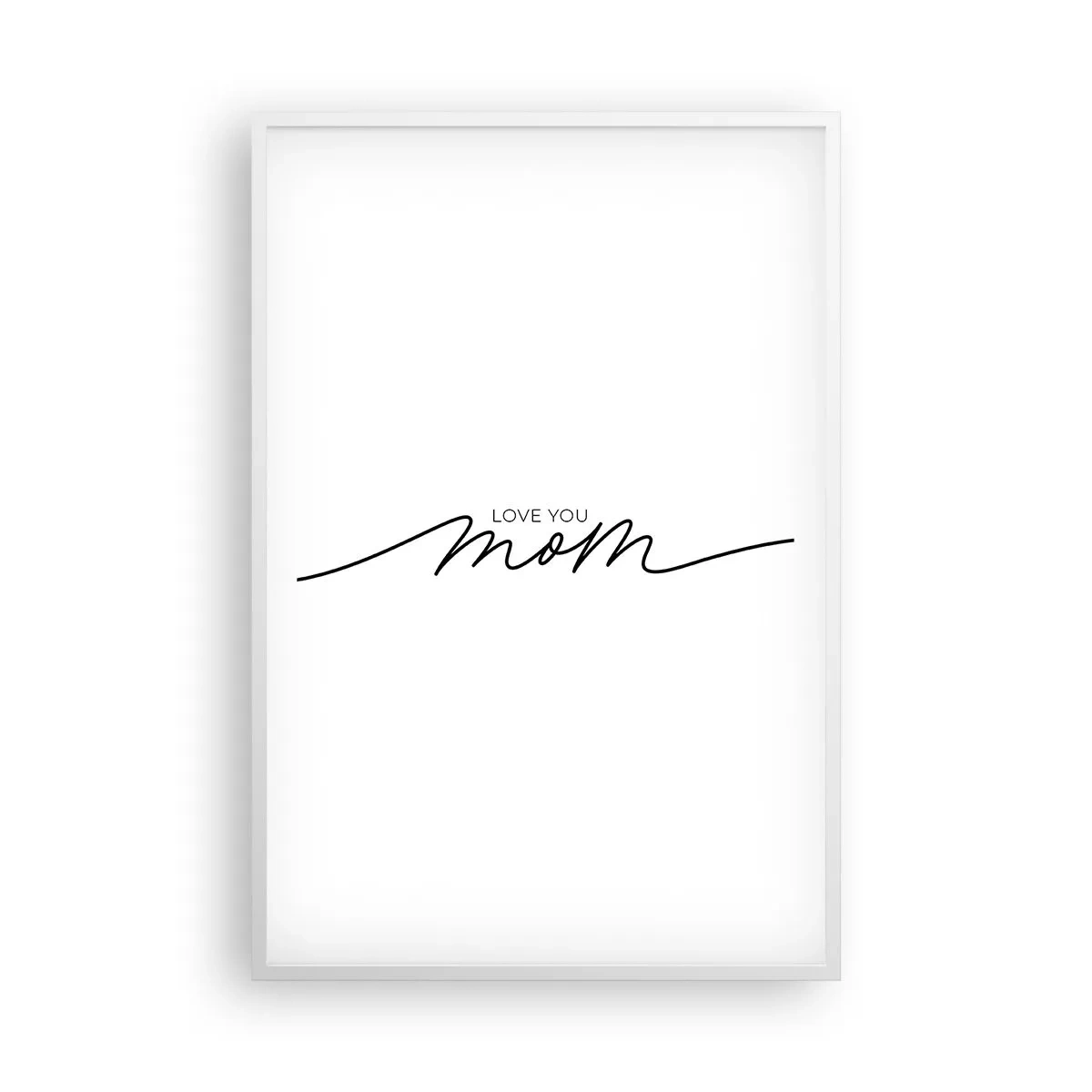 Affisch i vit ram - Jag är mycket rörd - 61x91 cm