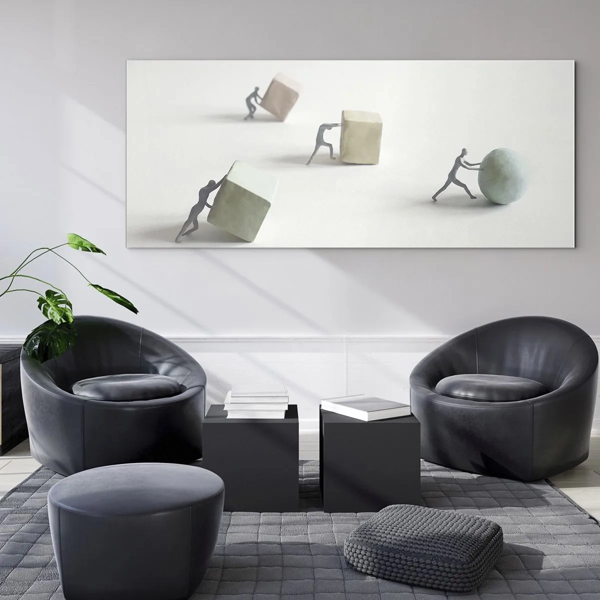 Glastavla - Bild på glas - Livet leker - 100x40 cm