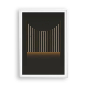 Affisch i vit ram - Utforska mörkret - 70x100 cm