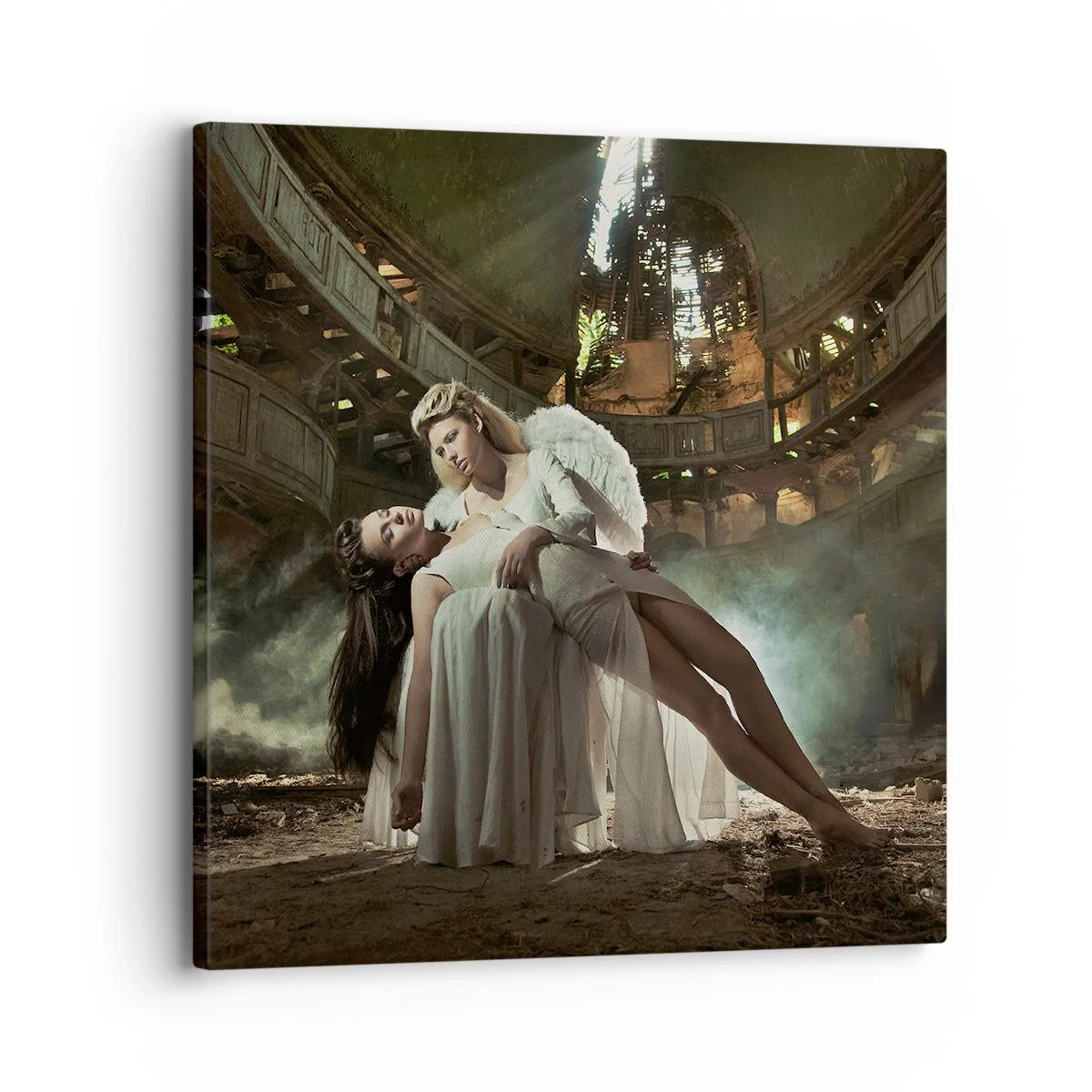 Canvastavla - Bild på duk - Gamla teaterns anda - 30x30 cm