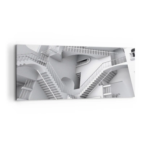 Canvastavla - Bild på duk - Rummets paradoxer - 100x40 cm