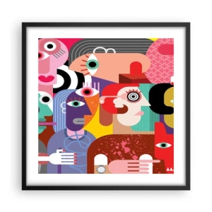 Affisch i svart ram - Vi är från Picasso - 50x50 cm