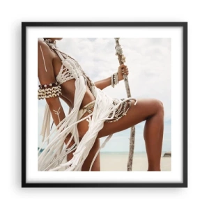 Affisch i svart ram - Solens prästinna - 50x50 cm