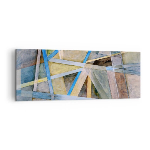 Canvastavla - Bild på duk - Rakt fram eller diagonalt? - 140x50 cm
