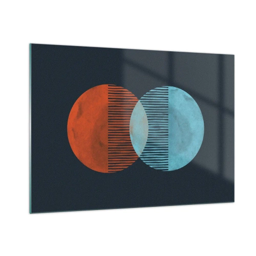Glastavla - Bild på glas - Astronomisk fantasi - 100x70 cm