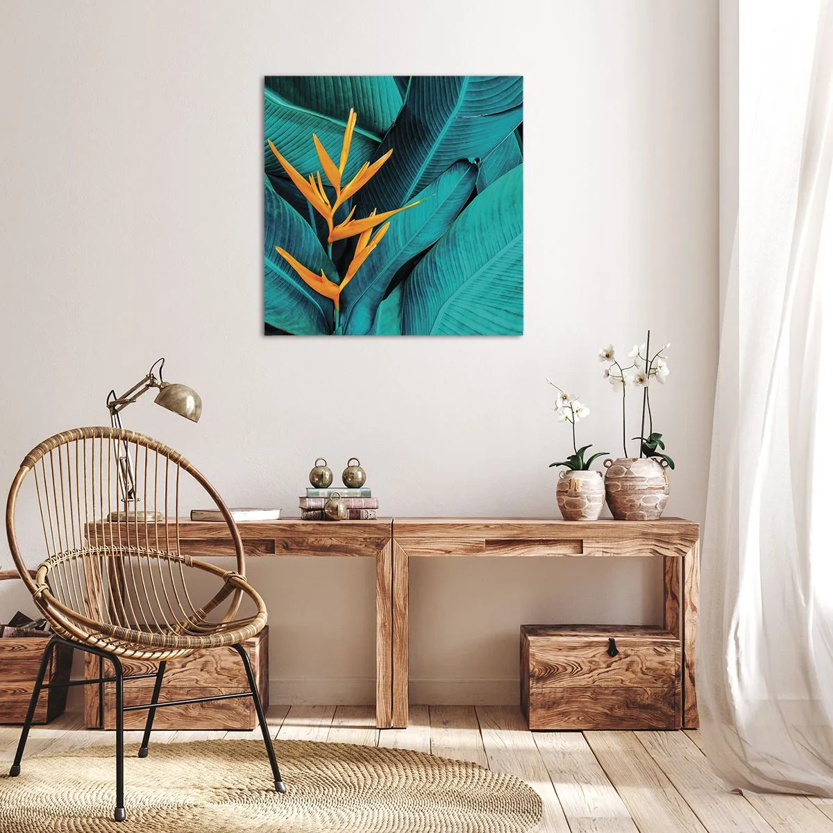 Canvastavla - Bild på duk - Edens blomma - 30x30 cm