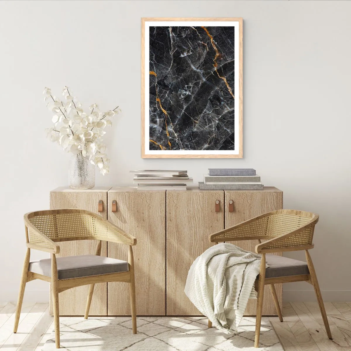 Affisch i ram av ljusek - Stenens interna liv - 50x70 cm