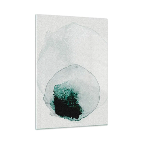 Glastavla - Bild på glas - I en droppe vatten - 50x70 cm
